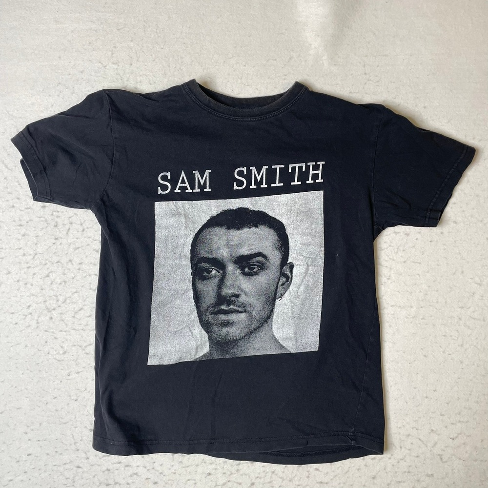 Sam Smith The Thrill of‎ It All Tour 2018 T Shirt Black Graphic Concert Mens S